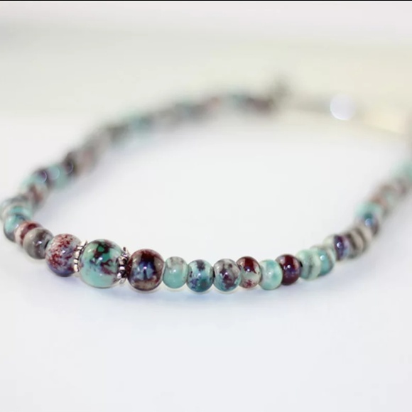 Beaded Floral Charm Wrap Bracelet - Picture 4 of 7